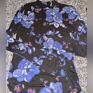 Free People Mock Neck Top Size M